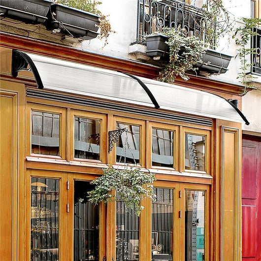 PENSILINA TETTOIA IMPERMEABILE ANTI-UV IN POLICARBONATO 80 X 197 X 23 CM