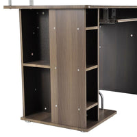 SCRIVANIA PER COMPUTER DA CAMERA O UFFICIO CON CASSETTO E LIBRERIA IN LEGNO 152 X 60 X 88 CM