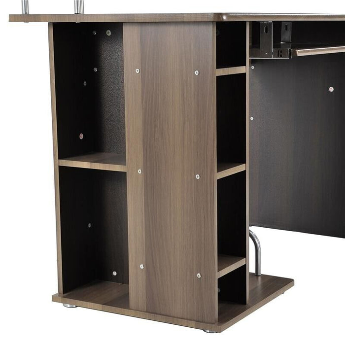 SCRIVANIA PER COMPUTER DA CAMERA O UFFICIO CON CASSETTO E LIBRERIA IN LEGNO 152 X 60 X 88 CM