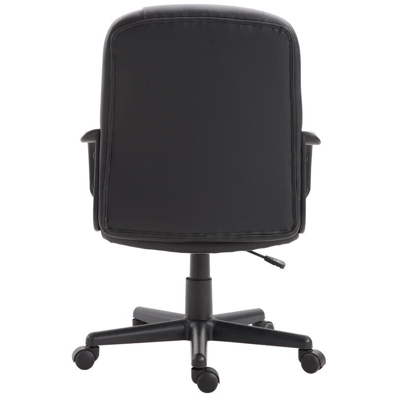 SEDIA UFFICIO ERGONOMICA IMBOTTITA GIREVOLE CON ROTELLE NERO