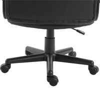 SEDIA UFFICIO ERGONOMICA IMBOTTITA GIREVOLE CON ROTELLE NERO