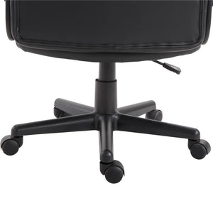 SEDIA UFFICIO ERGONOMICA IMBOTTITA GIREVOLE CON ROTELLE NERO