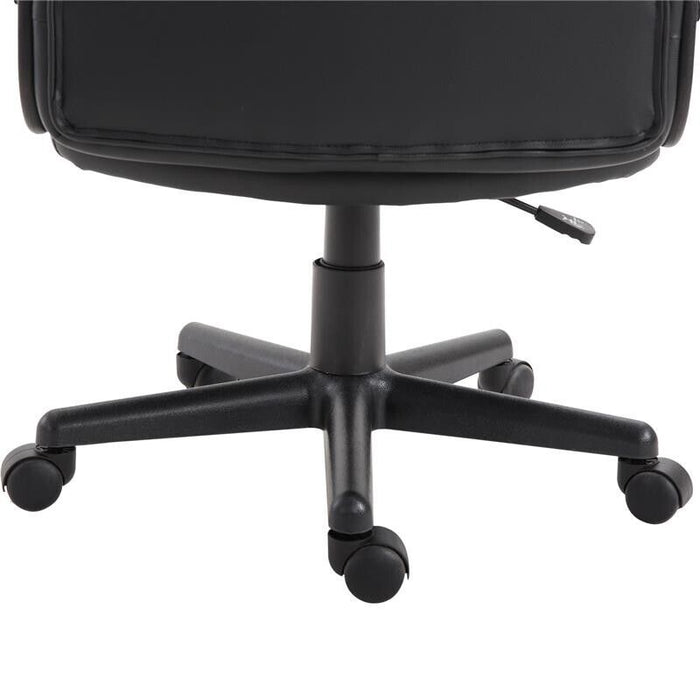 SEDIA UFFICIO ERGONOMICA IMBOTTITA GIREVOLE CON ROTELLE NERO