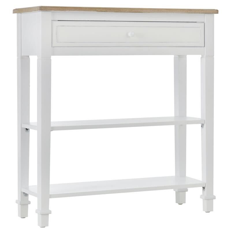 TAVOLO CONSOLLE CON CASSETTO PER INGRESSO BIANCO