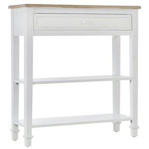 TAVOLO CONSOLLE CON CASSETTO PER INGRESSO BIANCO