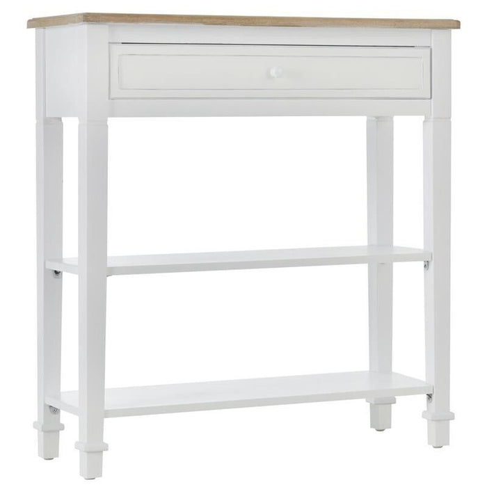 TAVOLO CONSOLLE CON CASSETTO PER INGRESSO BIANCO