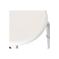 SGABELLO PER DOCCIA BAGNO ALTEZZA REGOLABILE ANTISCIVOLO, BIANCO