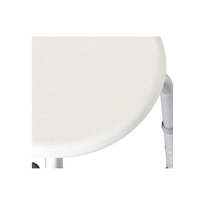 SGABELLO PER DOCCIA BAGNO ALTEZZA REGOLABILE ANTISCIVOLO, BIANCO