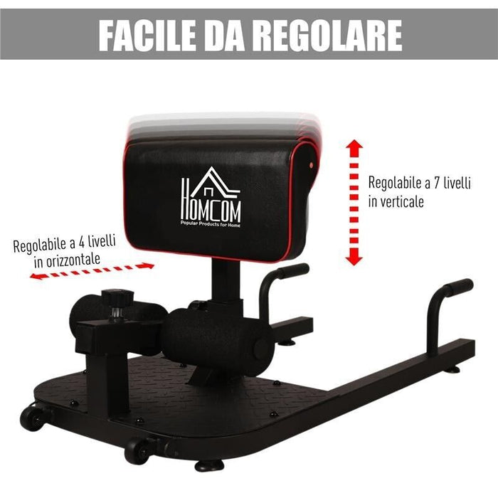 PANCA FITNESS PER SQUAT SISSY IN ACCIAIO