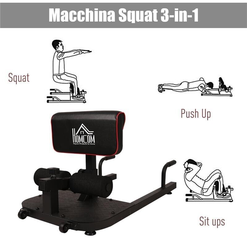 PANCA FITNESS PER SQUAT SISSY IN ACCIAIO