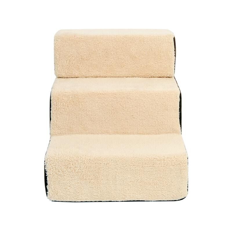 SCALETTA PER CANI 3 MORBIDI GRADINI RIMOVIBILI E ANTISCIVOLO 54 X 40 X 39 CM