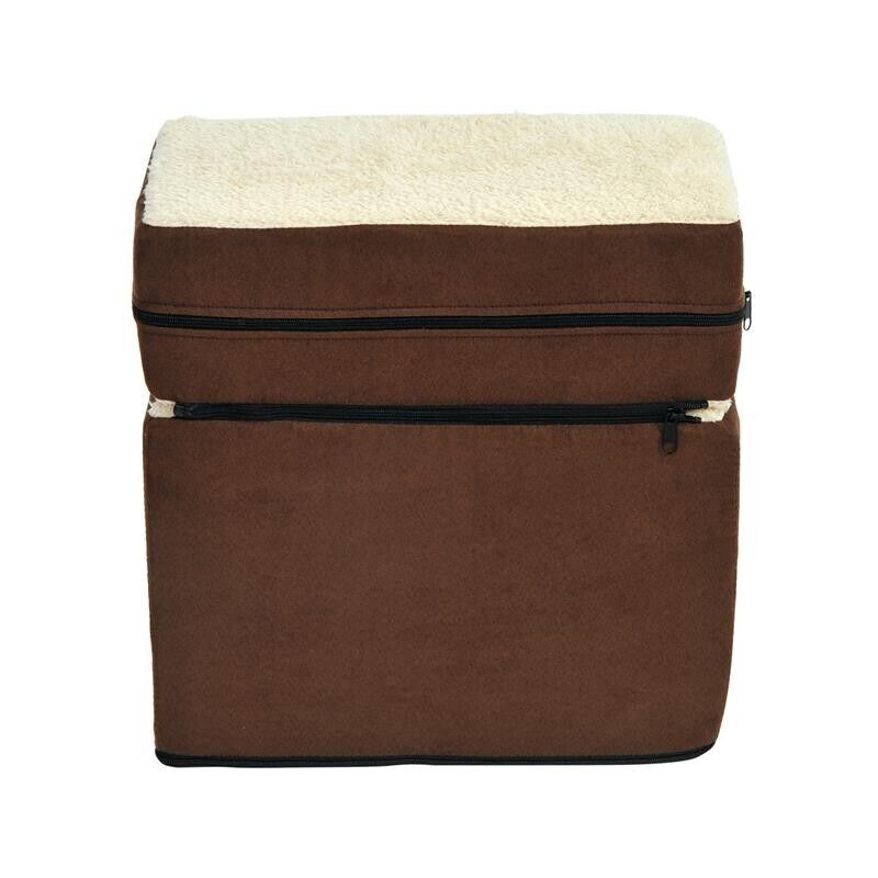 SCALETTA PER CANI 3 MORBIDI GRADINI RIMOVIBILI E ANTISCIVOLO 54 X 40 X 39 CM