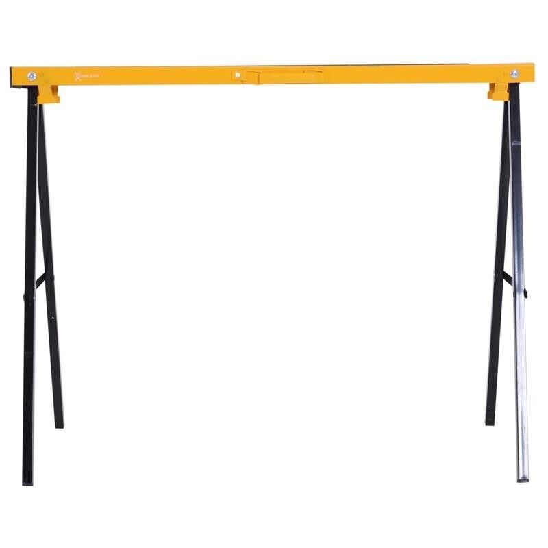 SET 2 CAVALLETTI DA LAVORO PIEGHEVOLI IN ACCIAIO PORTATA 250 KG