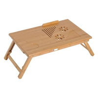 TAVOLINO DA LETTO PER PC PORTATILE CON SISTEMA DI RAFFREDDAMENTO 55X35X22-30 CM