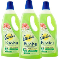 SET 3 EMULSIO DETERSIVO PAVIMENTO LIQUIDO 1LT RAVVIVA FIORI DI LIMONE E CAMELIA
