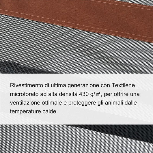 BRANDINA LETTINO PER CANI PIEGHEVOLE IN METALLO E TESSUTO CON SACCA DI TRASPORTO