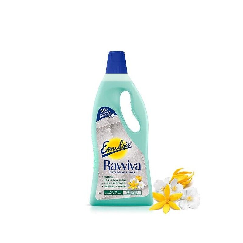 SET 3 EMULSIO DETERSIVO LIQUIDO PAVIMENTI 1LT RAVVIVA GRES