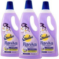 SET 3 EMULSIO PAVIMENTI LIQUIDO 1LT RAVVIVA LAVANDA E FIORI D'ARANCIO