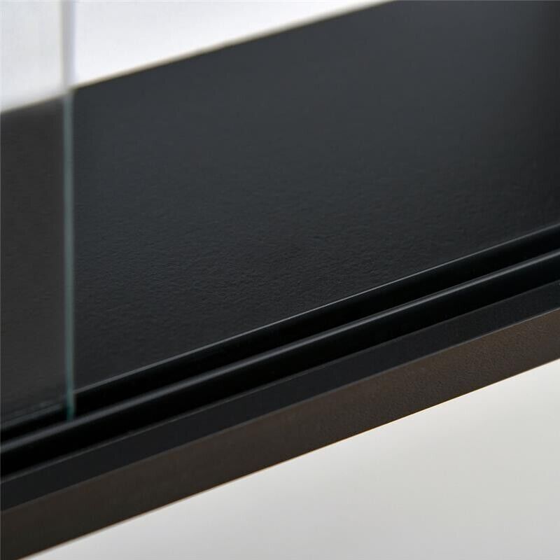 BACHECA CON 5 RIPIANI PORTAOGGETTI CON MENSOLE REGOLABILI 80 X 9,5 X 60 CM NERO E BIANCO