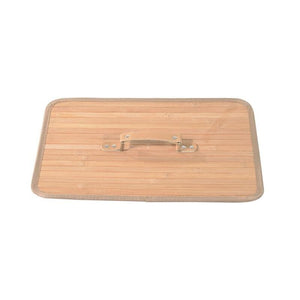 CESTA PORTABIANCHERIA IN BAMBÙ CON COPERCHIO E FODERA RIMOVIBILE NATURALE