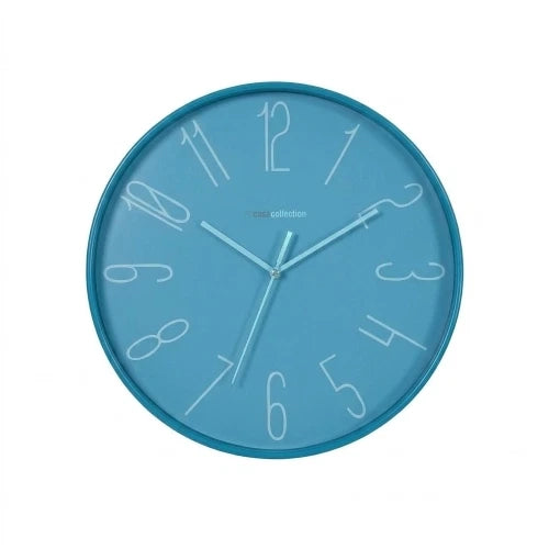 OROLOGIO DA PARETE IN PLASTICA MILANO DIAM. 30CM, colore azzurro