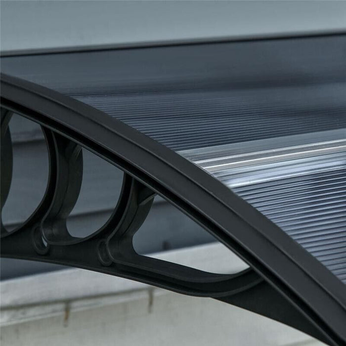 TETTOIA IN POLICARBONATO ANTI-UV DA ESTERNO PER PORTE E FINESTRE 100X80CM