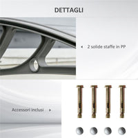 TETTOIA IN POLICARBONATO ANTI-UV DA ESTERNO PER PORTE E FINESTRE 100X80CM