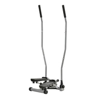 STEPPER CON MANUBRIO MANIGLIE STEP FITNESS CON MONITOR LCD PER CASA E PALESTRA ARGENTO