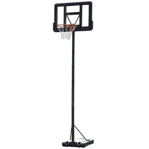CANESTRO BASKET ALTEZZA REGOLABILE 231-305 CM BASE CON RUOTE IN ACCIAIO