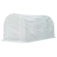 SERRA DA GIARDINO A TUNNEL PER PIANTE IN PE CON TUBI IN FERRO 450X200X200 CM