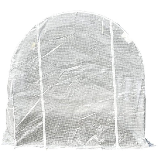 SERRA TUNNEL CON STRUTTURA IN ACCIAIO ZINCATO E TELO IN POLIETILENE 6 FINESTRE