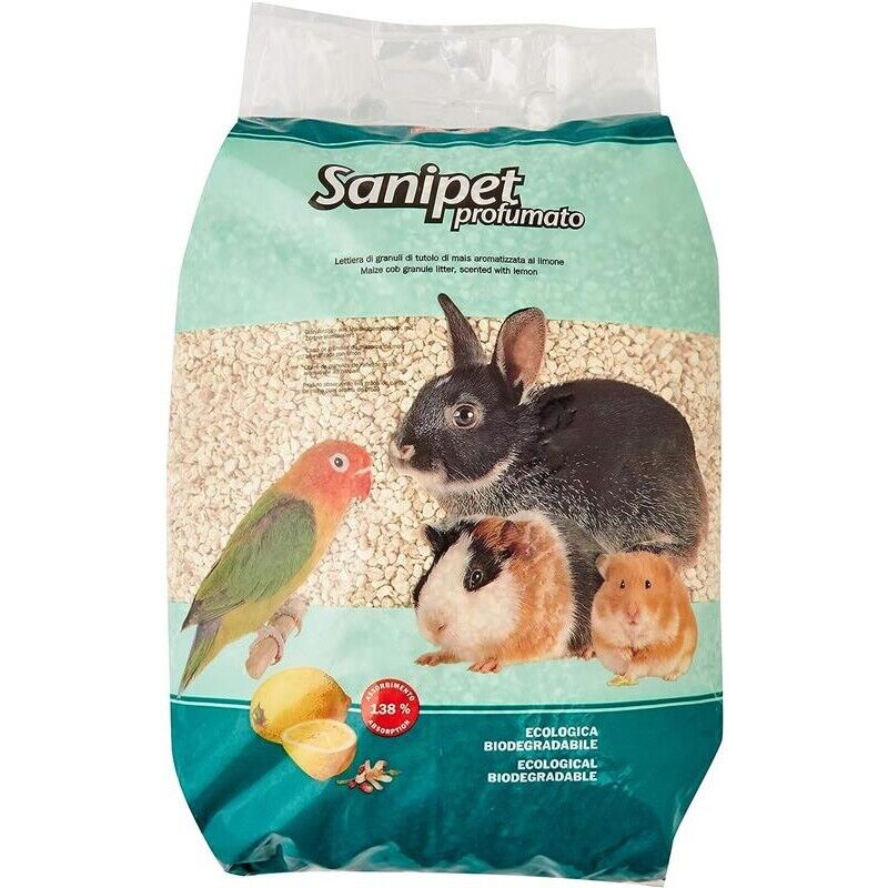 SANIPET LETTIERA PROFUMATA DI TUTOLI DI GRANO FORMATO 1 KG