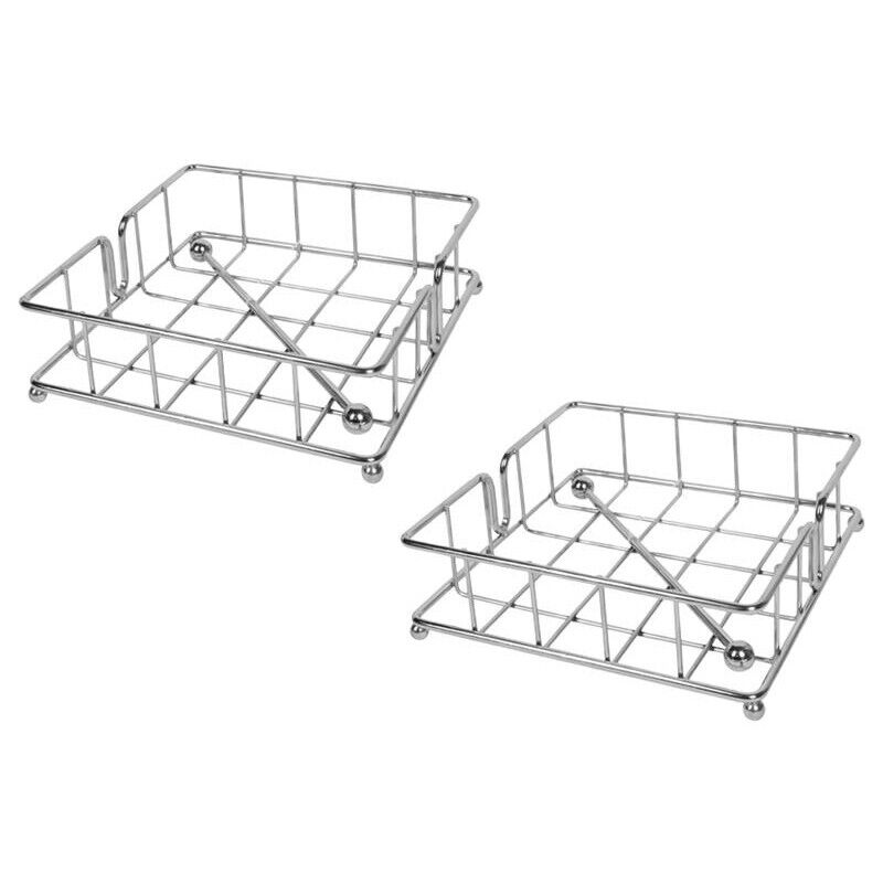 KIT SET 2 PZ MAURY'S SILVER PORTA TOVAGLIOLI IN ACCIAIO 18 X 6 CM