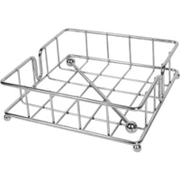 KIT SET 2 PZ MAURY'S SILVER PORTA TOVAGLIOLI IN ACCIAIO 18 X 6 CM