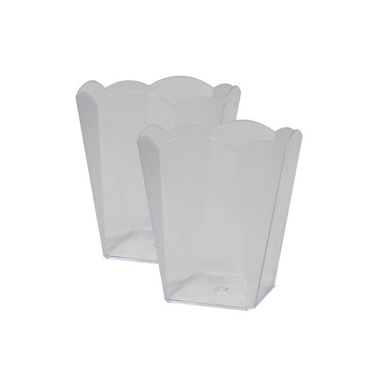 KIT SET 2 PZ COPPETTA FIORE IN PLASTICA IN SET DA 12 PEZZI DA 130 CC