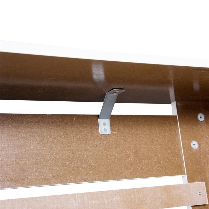 COPRITERMOSIFONE CON STRUTTURA A DOGHE 112 X 19 X 81 CM IN LEGNO BIANCO
