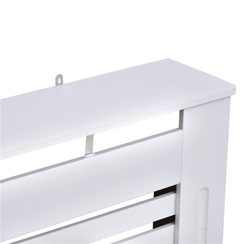 COPRITERMOSIFONE CON STRUTTURA A DOGHE 112 X 19 X 81 CM IN LEGNO BIANCO