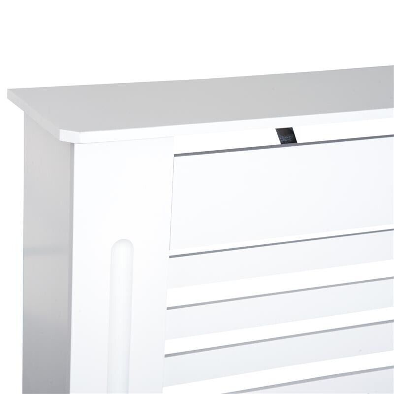 COPRITERMOSIFONE CON STRUTTURA A DOGHE 112 X 19 X 81 CM IN LEGNO BIANCO