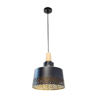 SQUARE LAMPADARIO IN METALLO 30 X 105 CM IN COLORE NERO E ORO