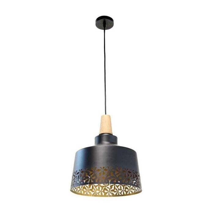 SQUARE LAMPADARIO IN METALLO 30 X 105 CM IN COLORE NERO E ORO