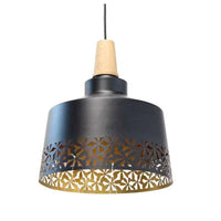 SQUARE LAMPADARIO IN METALLO 30 X 105 CM IN COLORE NERO E ORO