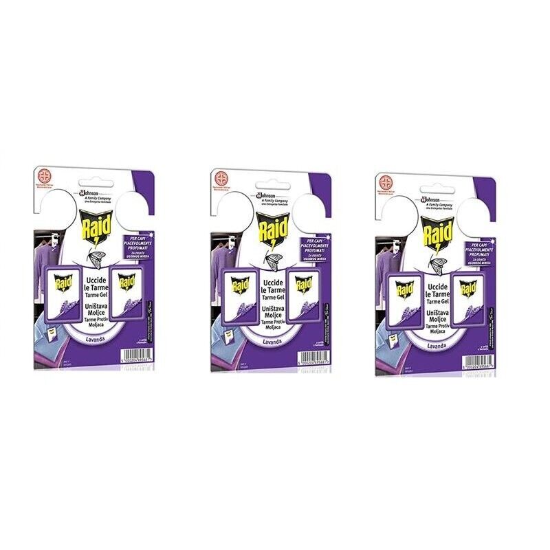 24 UNITÀ RAID TARMICIDA GEL PROFUMATO LAVANDA