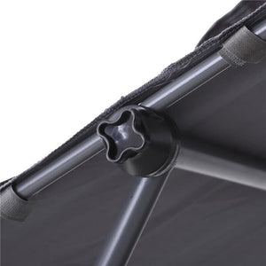 LETTINO PRENDISOLE MATRIMONIALE CON TETTUCCIO REGOLABILE 200X173X155CM GRIGIO