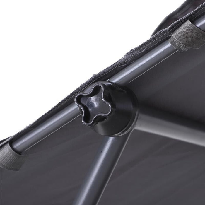 LETTINO PRENDISOLE MATRIMONIALE CON TETTUCCIO REGOLABILE 200X173X155CM GRIGIO