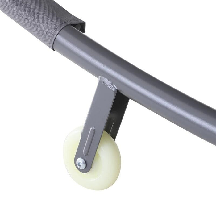 LETTINO PRENDISOLE MATRIMONIALE CON TETTUCCIO REGOLABILE 200X173X155CM GRIGIO