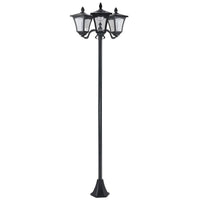 LAMPADA SOLARE CON 3 LED IP44 51.5×47×182.5CM COLORE NERO