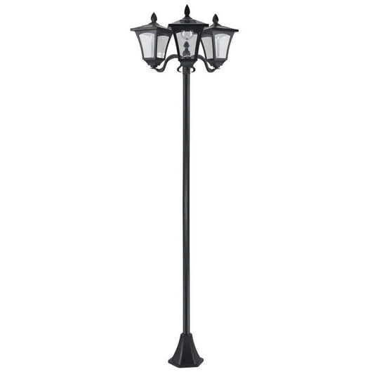 LAMPADA SOLARE CON 3 LED IP44 51.5×47×182.5CM COLORE NERO