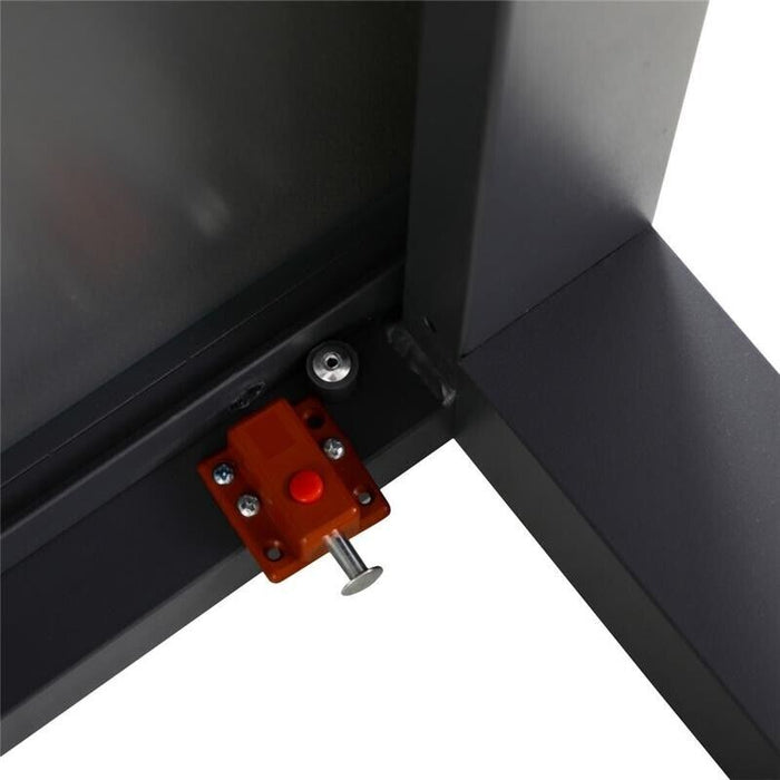 SET DA GIARDINO CON TAVOLO ALLUNGABILE  E 6 SEDIE IN COLORE GRIGIO SCURO