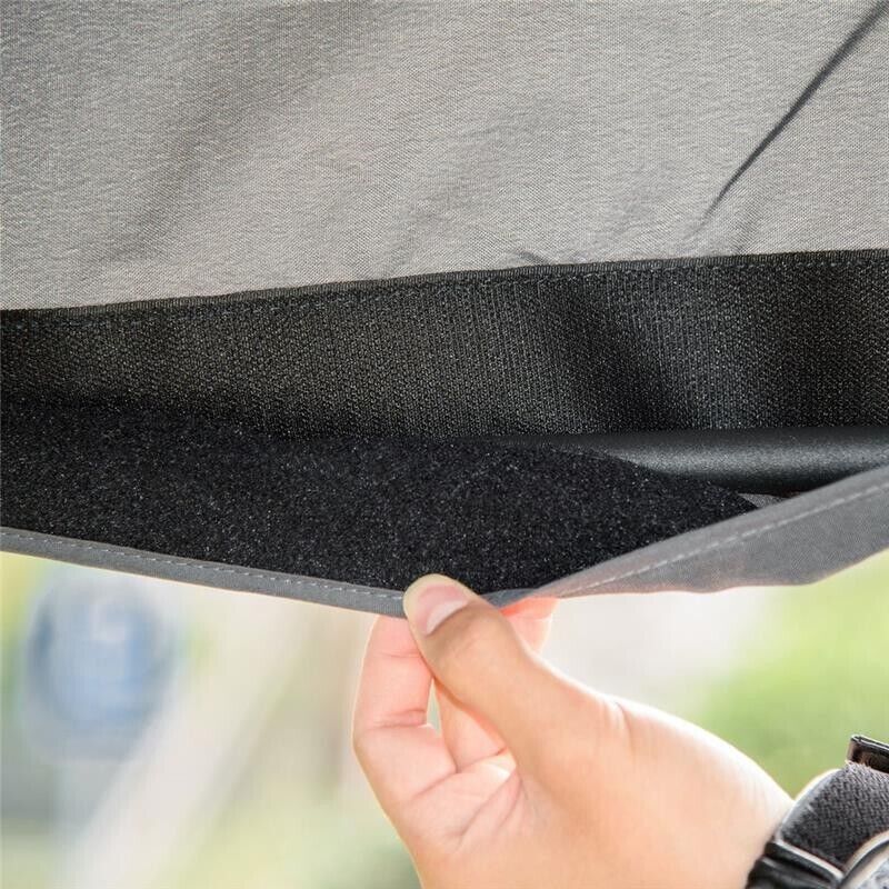 DONDOLO A 2 POSTI DA GIARDINO CON TETTUCCIO REGOLABILE 140 X 118 X 162CM GRIGIO