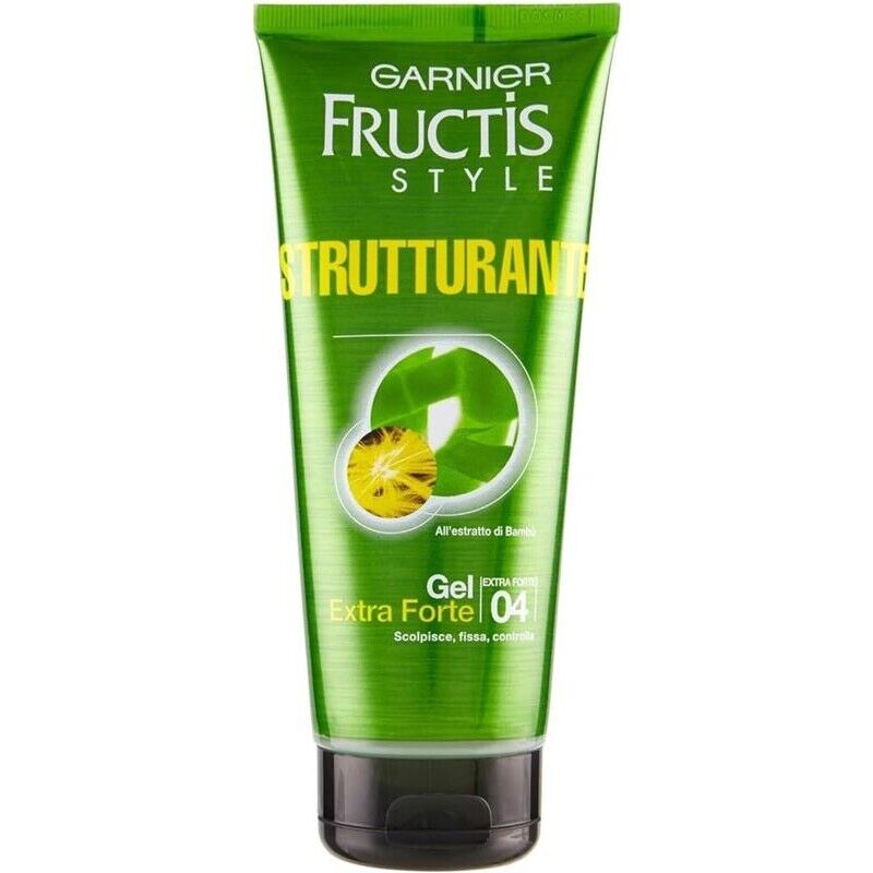 FRUCTIS SET 4 CONFEZIONI GEL FISSANTE PER CAPELLI EXTRA FORTE STRUCTURING DA 200 ML L'UNO